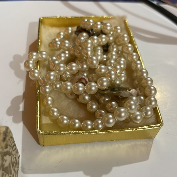 1945/52 Vintage Faux Pearls. With Label, occupied Japan. With original Box. - Picture 6 of 9